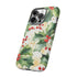 Christmas Holly on a Golden Background - Impact Resistant Phone Case
